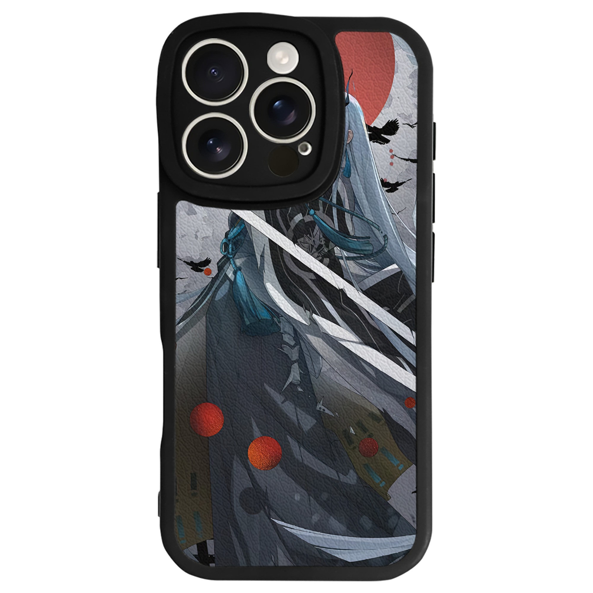 （画像用） 刀剣乱舞 Touken Ranbu 【iPhone 16シリーズ対応】シリコンスマホケース（レザー調） 材質：シリコン